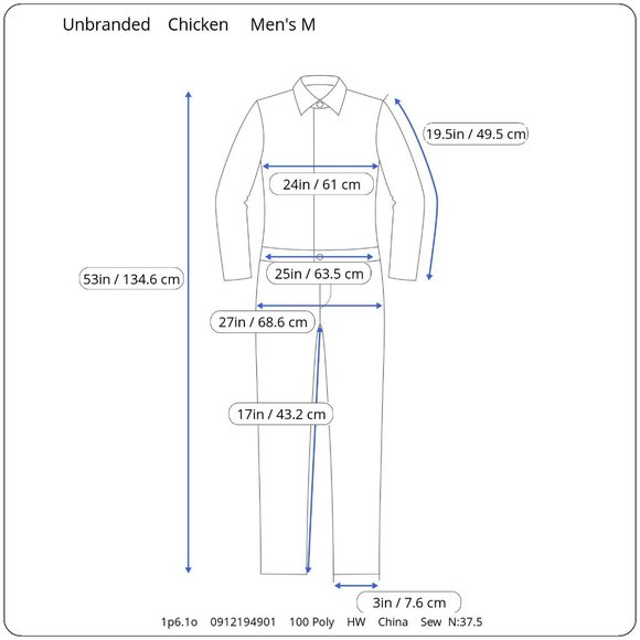 Fleece Chicken Rooster Unionsuit Costume Mens M Cream Halloween Hooded Oversized - Picture 10 of 10